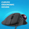 Perixx PERIMICE-517 D Trackball USB Laser Zwart 7 Toetsen 400 dpi, 1000 dpi Ergonomisch, Geïntegreerde trackball