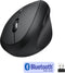 Perixx Perimice-619 Draadloze ergonomische verticale muis - 2,4ghz + Bluetooth - stille muis - 3in1 Multi device - anti slip coating