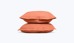 Perkal kussensloop 50 x 70 (cm) x2 / Terracotta