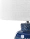 PERLIS - Tafellamp - Blauw - Keramiek