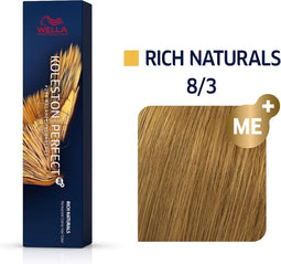 Permanente Kleur Koleston Me+ Wella Nº 8/3 (60 ml)
