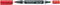 Permanente markeerstift Staedtler Lumocolor 348 Dubbel Rood 10 Stuks