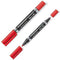 Permanente markeerstift Staedtler Lumocolor 348 Dubbel Rood 10 Stuks