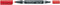 Permanente markeerstift Staedtler Lumocolor 348 Dubbel Rood 10 Stuks