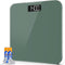 Personenweegschaal digitaal, personenweegschaal 180 kg, weegschaal personen met APP, zeer nauwkeurige sensoren, step-on techniek, LED-display, weegschaal incl. batterijen en meetlint - groen