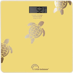 Personenweegschaal - LITTLE BALANCE - 8731 - Metallic zandschildpadden - USB-repareerbaar - 180 kg / 100 g - Geel