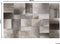 PERVARI - Patchwork vloerkleed - Bruin - 140 x 200 cm - Koeienhuid