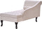 PESSAC - Chaise longue - Beige - Linkerzijde - Fluweel