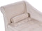 PESSAC - Chaise longue - Beige - Linkerzijde - Fluweel