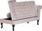PESSAC - Chaise longue - Beige - Rechterzijde - Fluweel