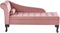PESSAC - Chaise longue - Roze - Linkszijdig - Fluweel