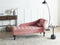 PESSAC - Chaise longue - Roze - Rechterzijde - Fluweel