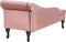 PESSAC - Chaise longue - Roze - Rechterzijde - Fluweel