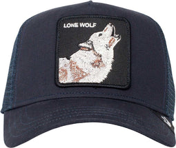 Pet Donkerblauw The lone wolf petten donkerblauw