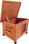 @Pet Kattenhok voor buiten XL 68,5x54x51,5 cm hout bruin