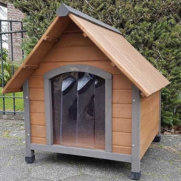 @Pet - @Pet - @Pet - Hondenhok - met - kunststof - flappen - Rustique - 102x82x87 - cm - bruin