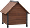 @Pet - @Pet - @Pet - Hondenhok - met - kunststof - flappen - Rustique - 88x78x80 - cm - bruin