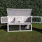@Pet - @Pet - @Pet - Konijnenhok - Bigfoot - 137x50x85 - cm - hout - wit