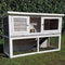 @Pet - @Pet - @Pet - Konijnenhok - Bigfoot - 137x50x85 - cm - hout - wit