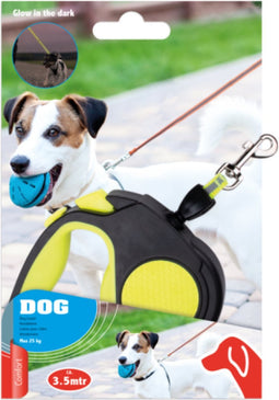 Pet Treatment Ed-41661: Intrekbare Glow In The Dark Hondenriem - 3.5 Meter Oranje