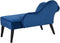 BIARRITZ - Chaise longue - Marineblauw - Linkerzijde - Fluweel