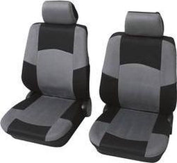 Petex 24271518 Classic Autostoelhoes 17-delig Polyester Zwart, Grijs Bestuurder, Passagier