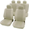 Petex 26174809 Sydney Autostoelhoes 11-delig Polyester Beige Bestuurder, Passagier, Achterbank