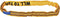 Petex 47210335 Rondstrop Werklast (WLL)=10 t Oranje