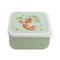 Petit Monkey Snackdozen + Drinkfles Bear and Friends/Humming Bear Back to School set - Linen White S