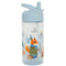 Petit Monkey Snackdozen + Drinkfles Woodland/Bonfire Back to School set - Stone Blue/Animals
