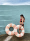 Petites Pommes - Sally Swim Ring - Zwemband - kleur Peach Daisy - 90 cm - 6+ jaar