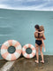 Petites Pommes - Sally Swim Ring - Zwemband - kleur Peach Daisy - 90 cm - 6+ jaar