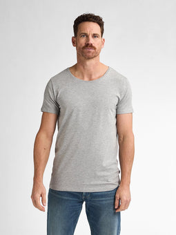 Petrol Industries - Heren 2-pack Basic T-shirts Ronde Hals - Grijs - Maat XS