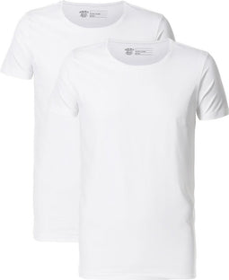 Petrol Industries - Heren 2-pack Basic T-shirts Ronde Hals - Wit - Maat L