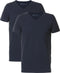 Petrol Industries - Heren 2-pack Basic T-shirts V-Hals - Blauw - Maat XS