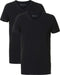 Petrol Industries - Heren 2-pack Basic T-shirts V-Hals - Zwart - Maat S