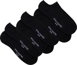 Petrol Industries - Heren 3-pack sneakersokken Nauticalpark - Zwart - Maat 39-42