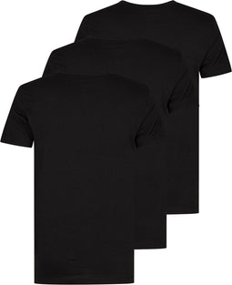 Petrol Industries - Heren 3-pack T-shirts - Zwart - Maat M