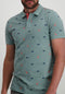 Petrol Industries - Heren All-over Print Polo Celestia - Blauw - Maat XL