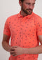 Petrol Industries - Heren All-over Print Polo Outer Banks - Roze - Maat S