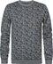 Petrol Industries - Heren All-Over Print Trui Frankfort - Blauw - Maat S