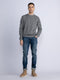 Petrol Industries - Heren All-Over Print Trui Frankfort - Blauw - Maat S