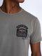 Petrol Industries - Heren Artwork T-shirt Palmetto - Bruin - Maat S