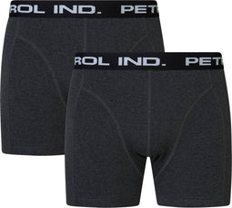 Petrol Industries - Heren Boxershorts Effen Petrol Logo - Zwart - Maat L