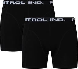 Petrol Industries - Heren Boxershorts Effen Petrol Logo - Zwart - Maat XL