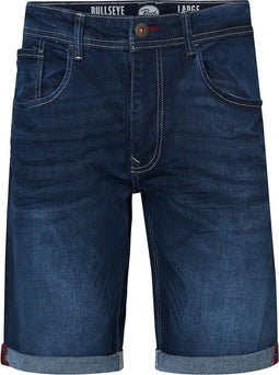 Petrol Industries - Heren Bullseye denim short - Blauw - Maat L
