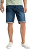 Petrol Industries - Heren Bullseye denim short - Blauw - Maat L