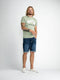 Petrol Industries - Heren Bullseye denim short - Blauw - Maat L