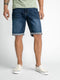 Petrol Industries - Heren Bullseye denim short - Blauw - Maat S