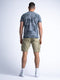 Petrol Industries - Heren Cargo Short met Riem Gulf Shores - Bruin - Maat L